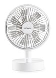 Domo DO8151 oplaadbare tafelventilator wit 15 cm