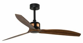 Faro Barcelona Copper Fan M plafondventilator zwart/walnoot 128 cm
