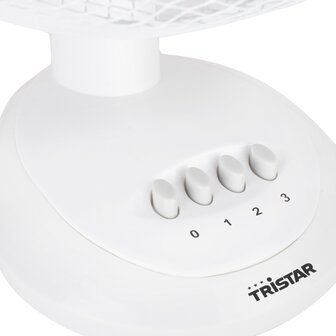 Tristar VE-5930 Tafelventilator wit statief onderkant