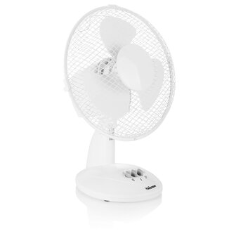 Tristar VE-5923 Tafelventilator wit voorkant schuin