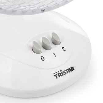 Tristar VE-5923 Tafelventilator wit knopjes