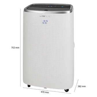 Clatronic CL 3750 slimme mobiele airco Wi-Fi 12.000 BTU afmetingen