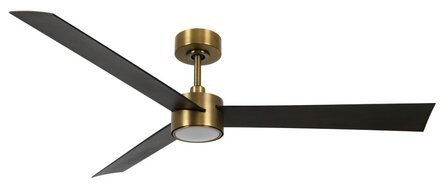 Beacon Airfusion Climate IV plafondventilator messing walnoot 132 centimeter met lamp