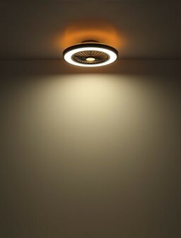 Globo Blizzak Led plafondventilator zwart 54 cm