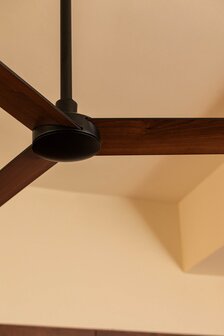 Faro Barcelona 342982N Rudder Tak 3 L plafondventilator met verlichting zwart/walnoot 132 cm