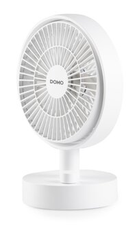 Domo DO8151 oplaadbare tafelventilator wit 15 cm