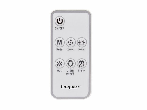 Beper P206RAF100 mobiele aircooler met touchpanel afstandsbediening