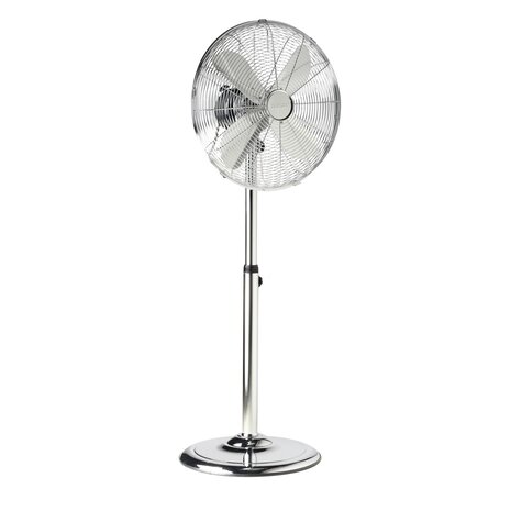 Tristar VE-5951 Statiefventilator zilver voorkant schuin
