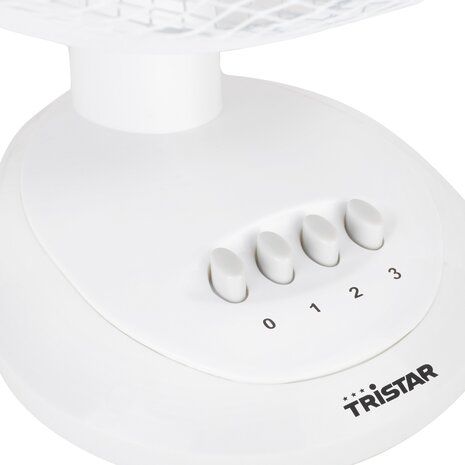 Tristar VE-5930 Tafelventilator wit statief onderkant