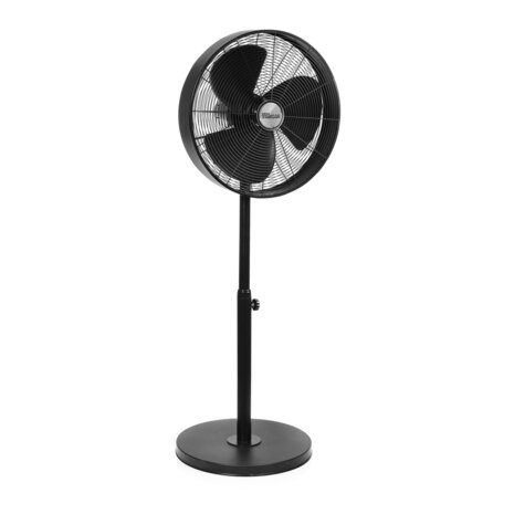 Tristar VE-5929 Metalen Statiefventilator zwart voorkant schuin rechts