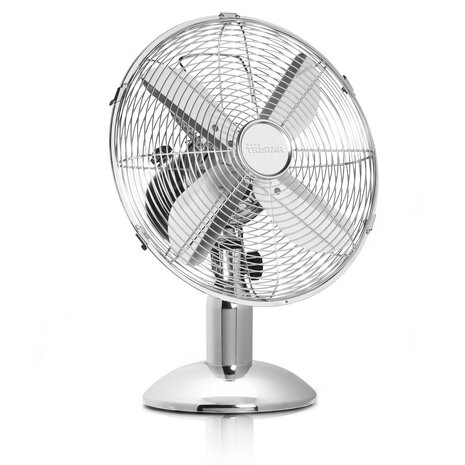 Tristar VE-5953 Metalen Tafelventilator metalic silver voorkant