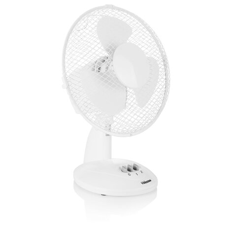 Tristar VE-5923 Tafelventilator wit voorkant schuin