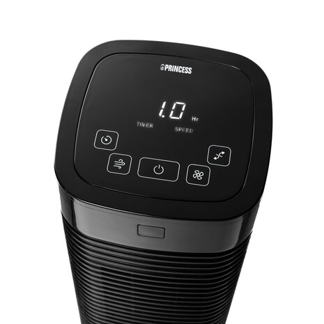 Princess 350001 Compacte Torenventilator bovenkant display