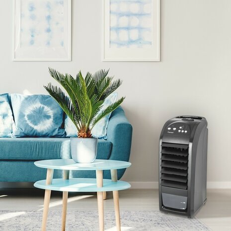 Bestron AC5000 mobiele aircooler in woonkamer