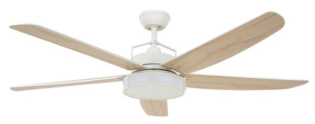 Beacon Airfusion Louisville plafondventilator licht eikenhout 158 centimeter