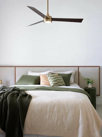 Beacon Airfusion Climate IV plafondventilator messing walnoot 132 centimeter