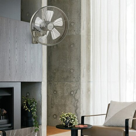 Beacon Breeze wandventilator geborsteld chroom 41 cm 213126EU kamer