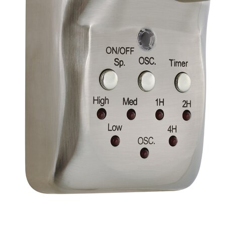 Beacon Breeze wandventilator geborsteld chroom 41 cm 213126EU knoppen