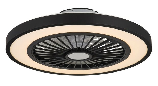 Globo Blizzak Led plafondventilator zwart 54 cm