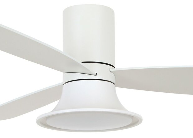 Beacon Airfusion Flusso plafondventilator met verlichting wit 132 centimeter
