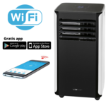 Clatronic CL 3716 slimme mobiele airco Wi-Fi 9.000 BTU zwart Clatronic CL 3716 slimme mobiele airco Wi-Fi 9.000 BTU zwart